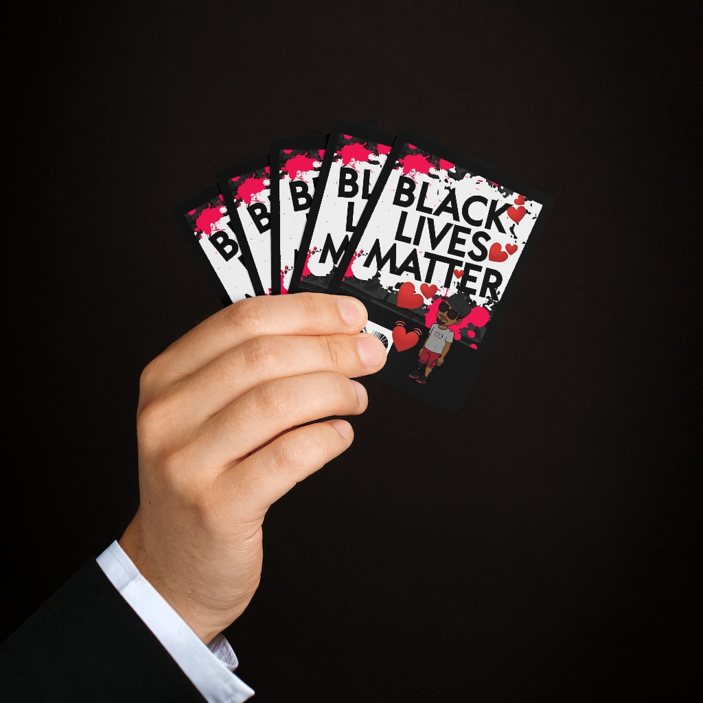 Five Toes Down BLM Poker Cards