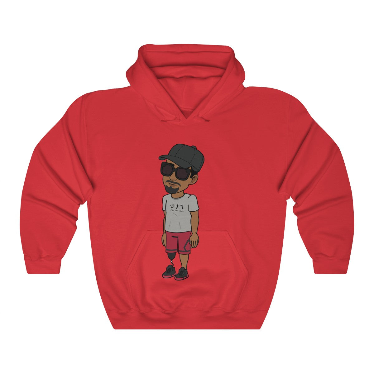 Five Toes Down Henry Unisex Hooded Sweatshirt