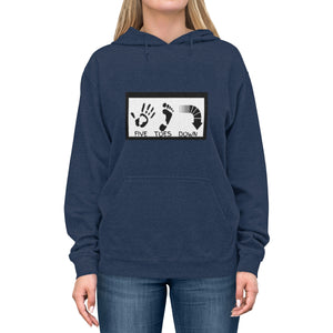 Five Toes Down Logo Unisex Lightweight Hoodie