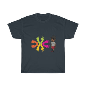 Five Toes Down Circle of Feet Unisex Tee