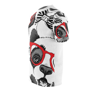 Five Toes Down Big Face Panda Unisex Cut & Sew Tee