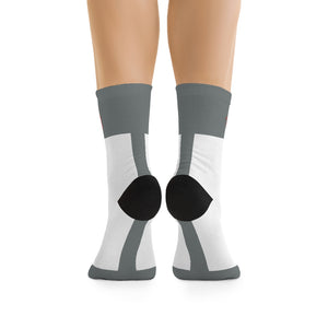 Five Toes Down Hashtag Socks Grey