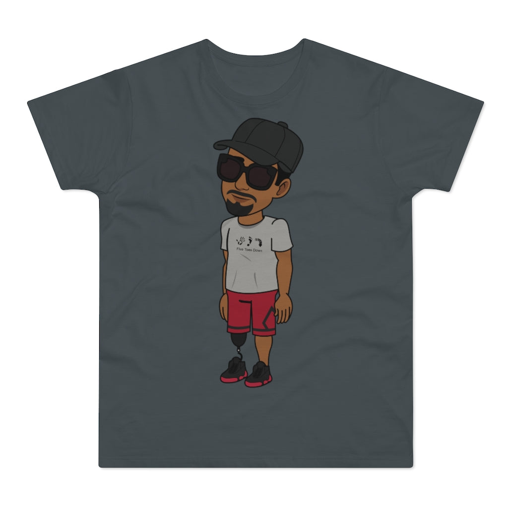 Five Toes Down Henry the Amputee Single Jersey Men's T-shirt