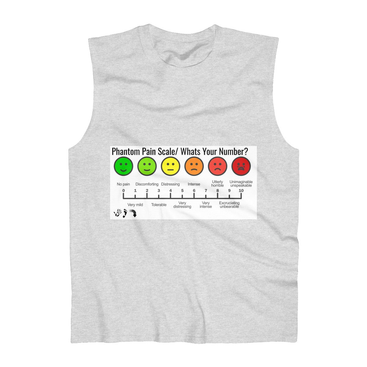 Five Toes Down Pain Sleeveless Tank