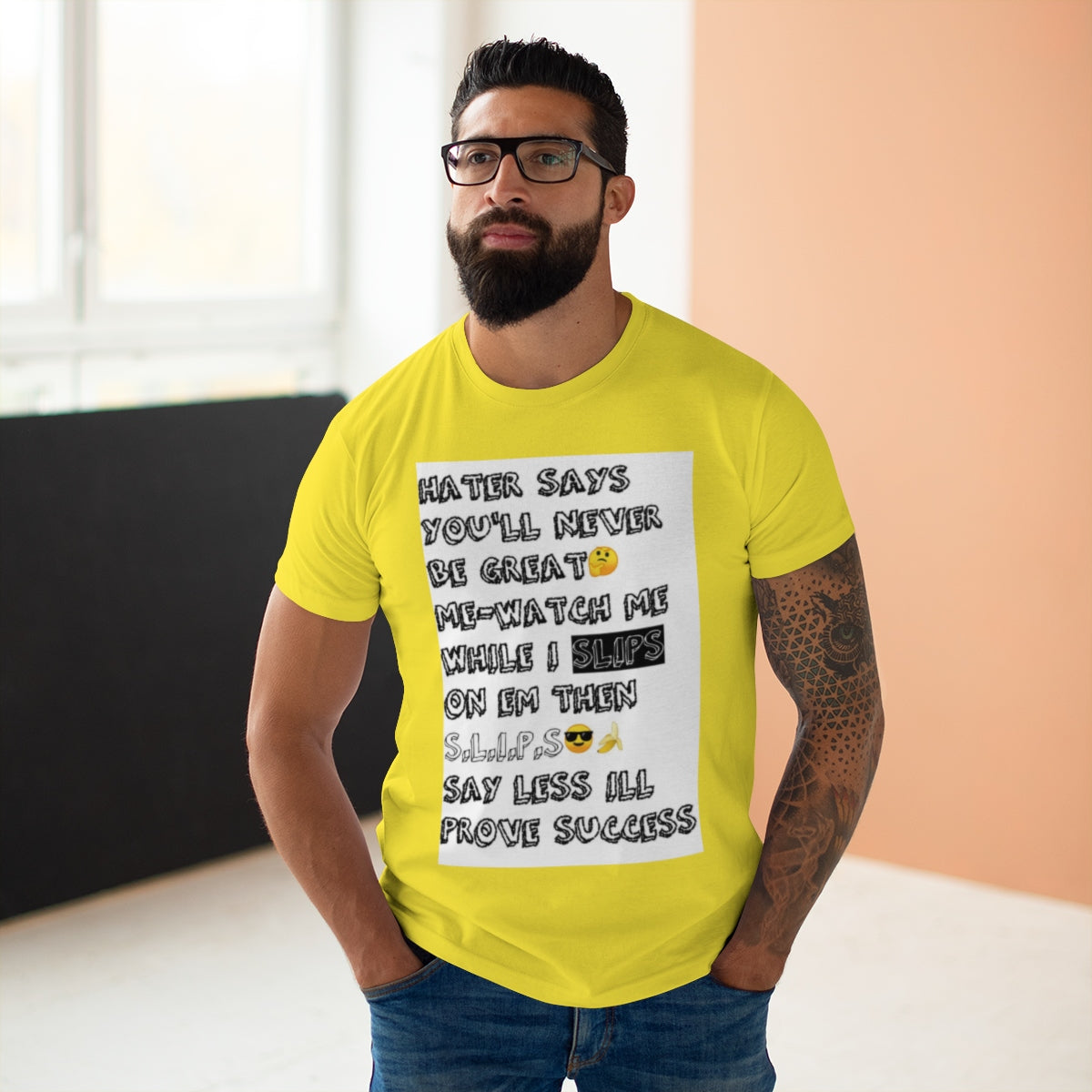 Five Toes Down Single Jersey Men's T-shirt Hater Says