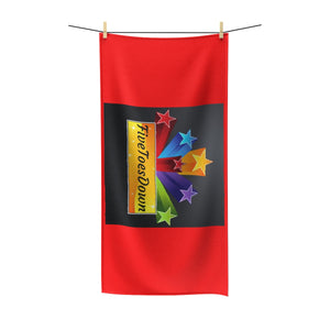 Five Toes Down Star Polycotton Towel