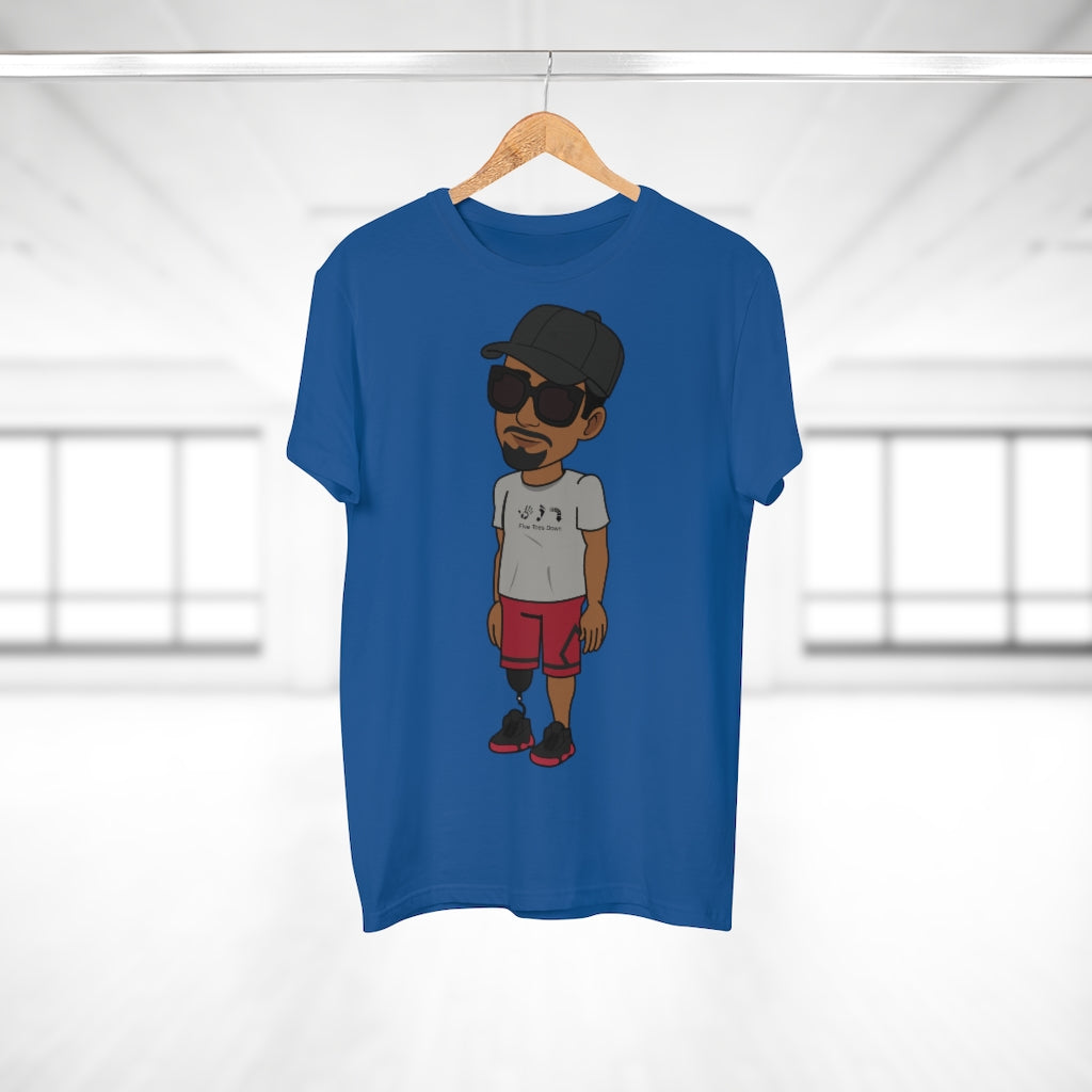 Five Toes Down Henry the Amputee Single Jersey Men's T-shirt
