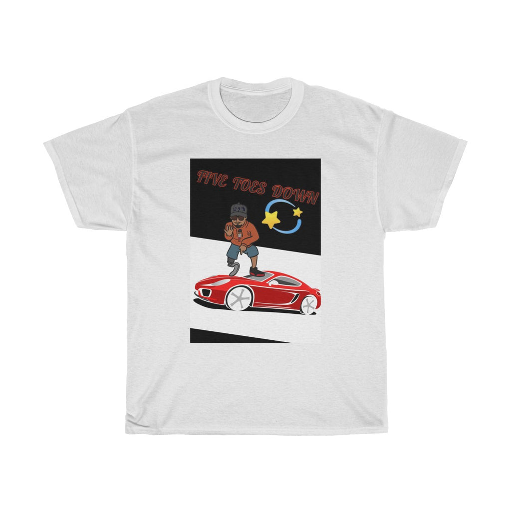 Five Toes Down On Hood Unisex Tee