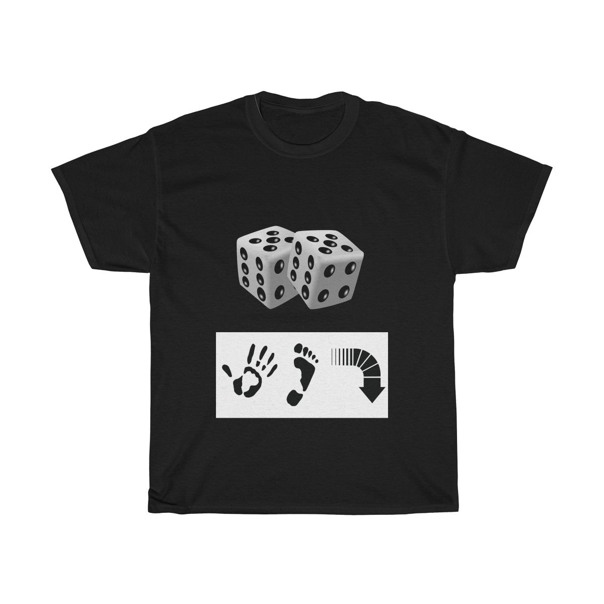 Five Toes Down Dice Unisex Tee