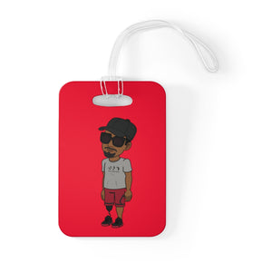 Five Toes Down Henry Red Bag Tag