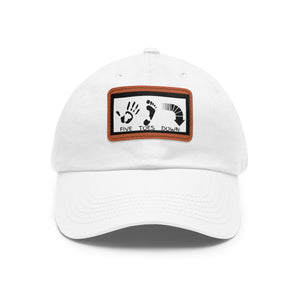 Five Toes Down Logo Hat with Leather Patch