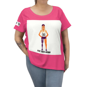 Five Toes Down Female Women's Curvy Tee