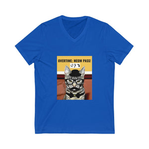 Five Toes Down Meow Pass Unisex V-Neck Tee
