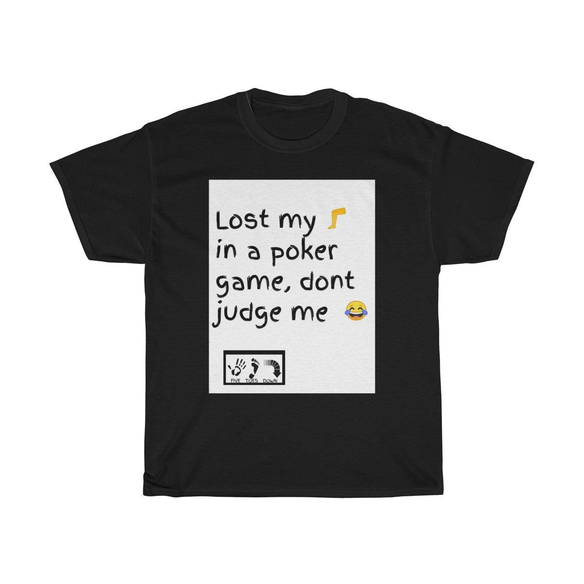 Five Toes Down Poker Game Unisex Tee