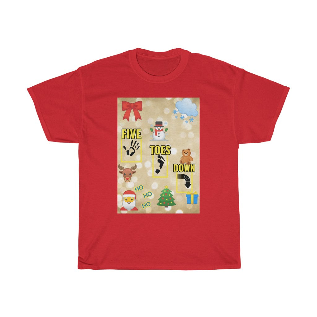 Five Toes Down Logo Christmas Unisex Tee.2