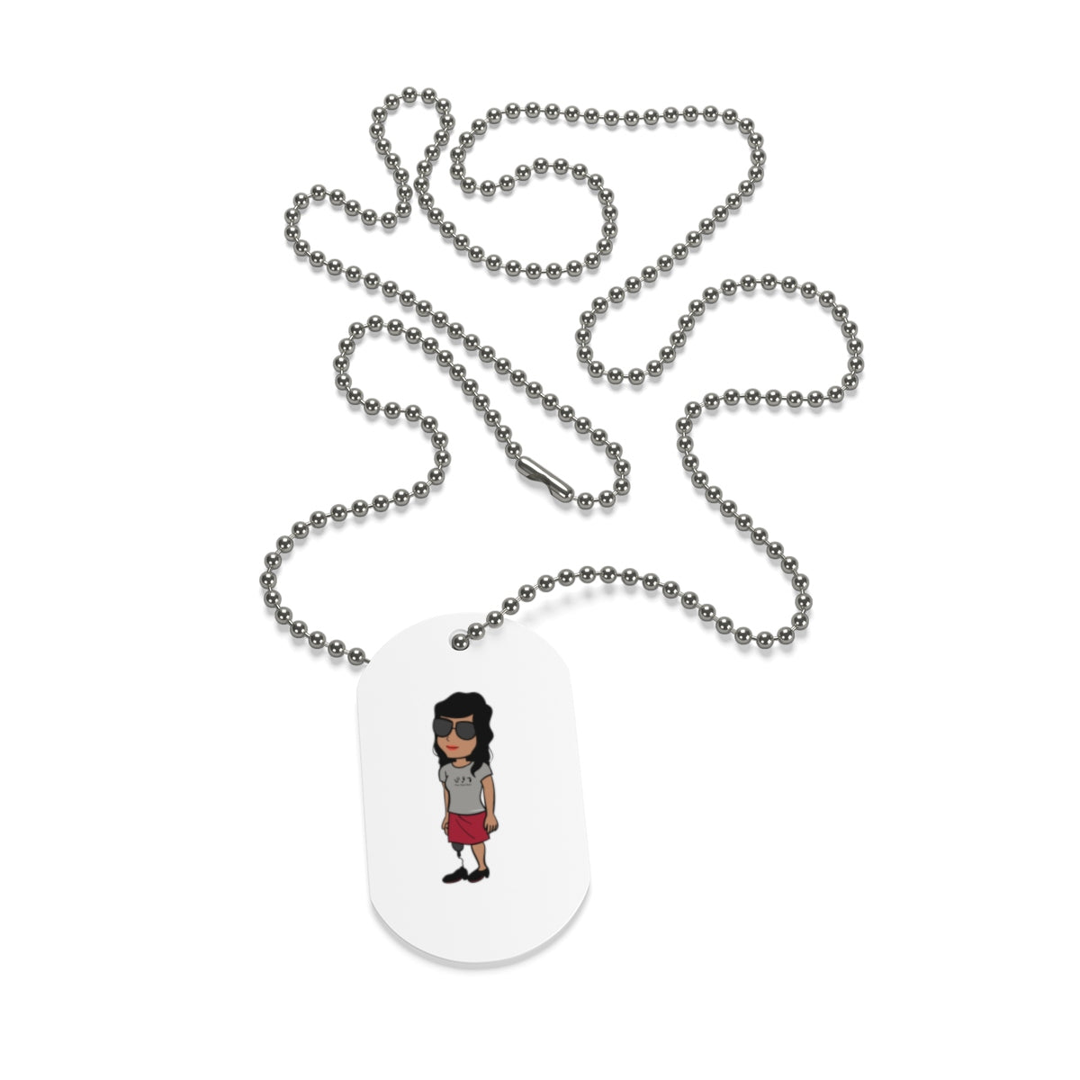 Five Toes Down Amp Woman Dog Tag