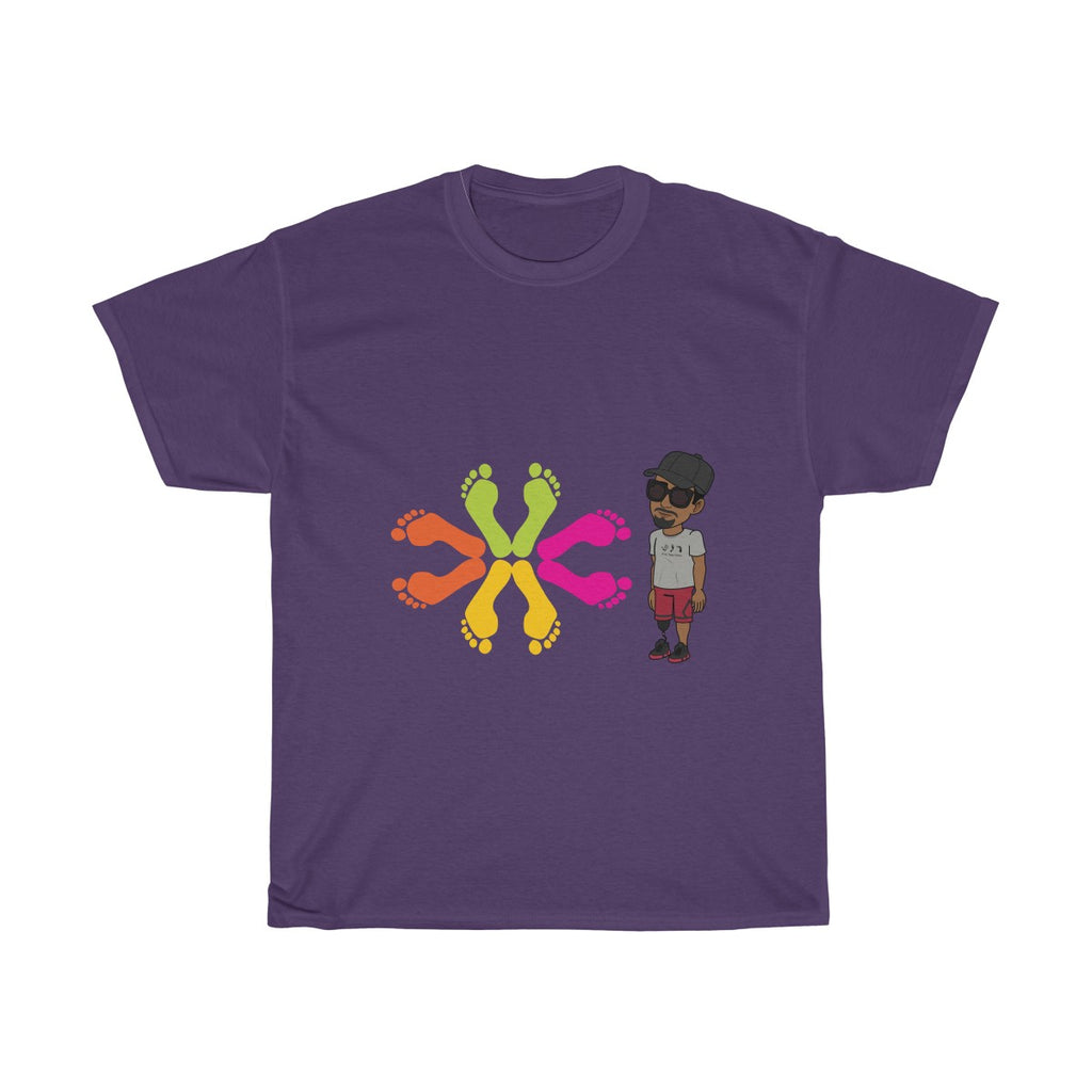 Five Toes Down Circle of Feet Unisex Tee