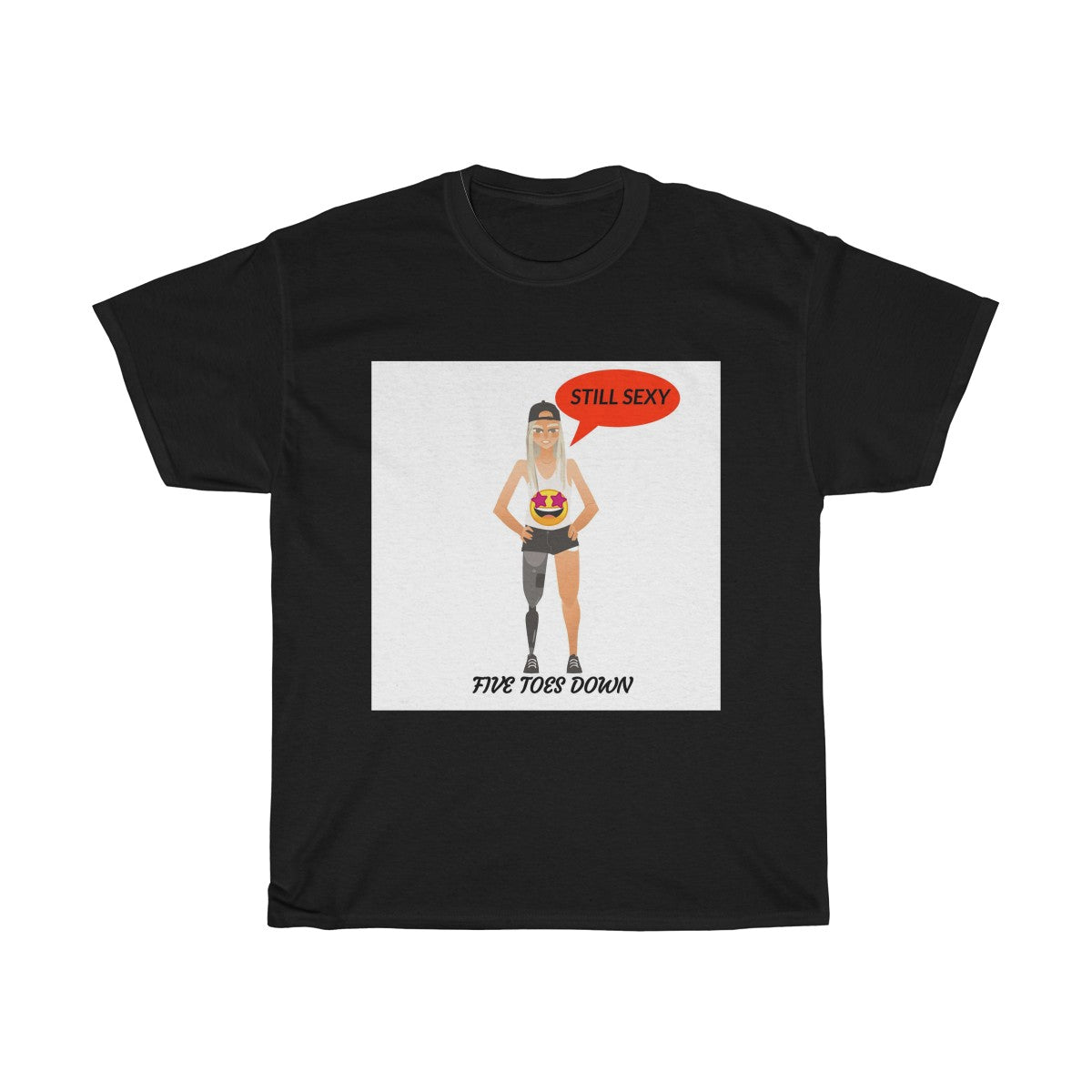 Five Toes Down Female Still Sexy Unisex Tee