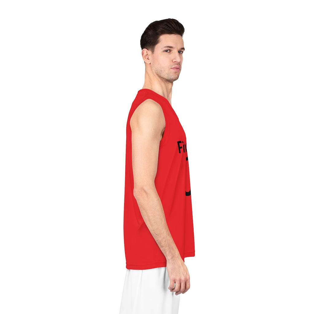 Five Toes Down Air Amputee Basketball Jersey Red
