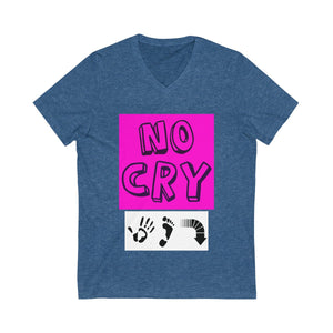 Five Toes Down No Cry Unisex V-Neck Tee