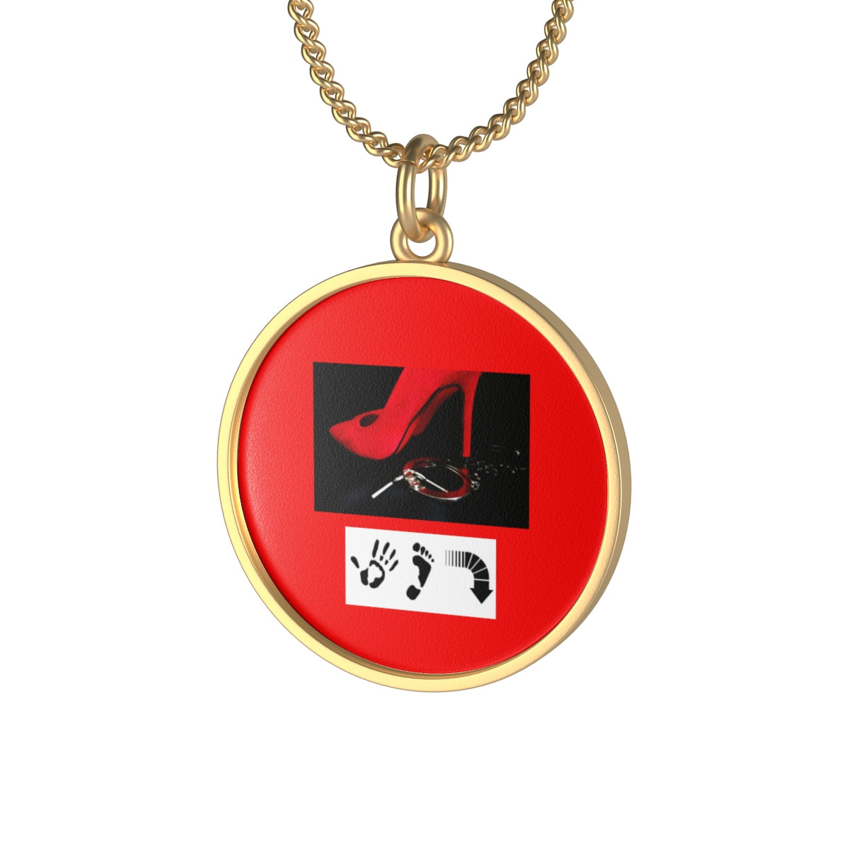 Five Toes Down Heel Single Loop Necklace