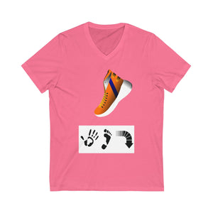 Five Toes Down Shoe Unisex V-Neck Tee