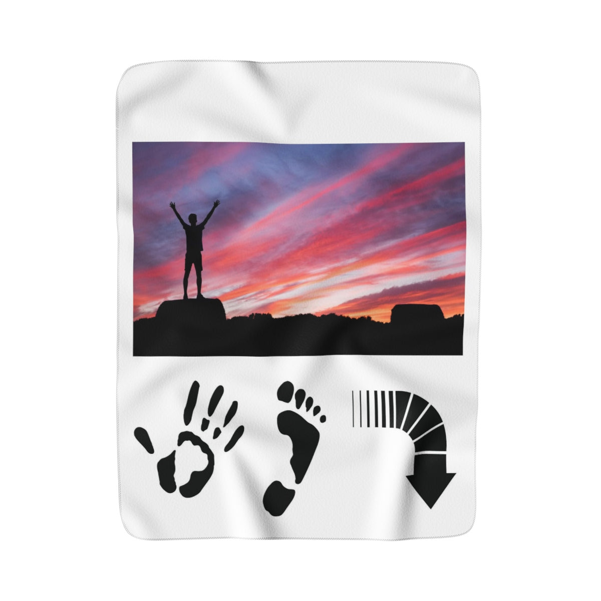 Five Toes Down Winner Sherpa Fleece Blanket