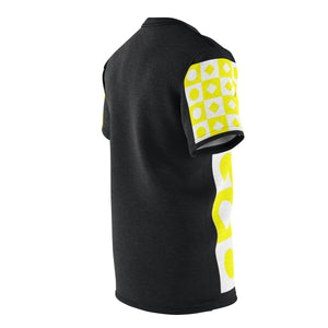 Five Toes Down Girl Power Blk/Yellow Unisex Cut & Sew Tee