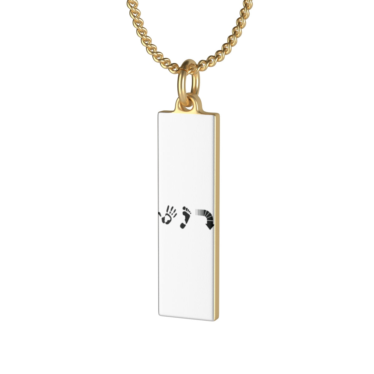 Five Toes Down Single Loop Necklace