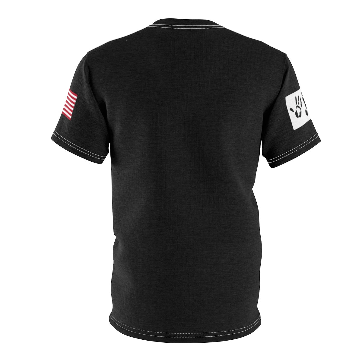 Five Toes Down Checker Unisex Cut & Sew Tee Black