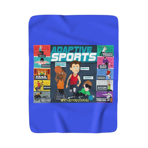 Five Toes Down Amp Sports Sherpa Fleece Blanket