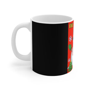 Five Toes Down Snowman Mug 11oz
