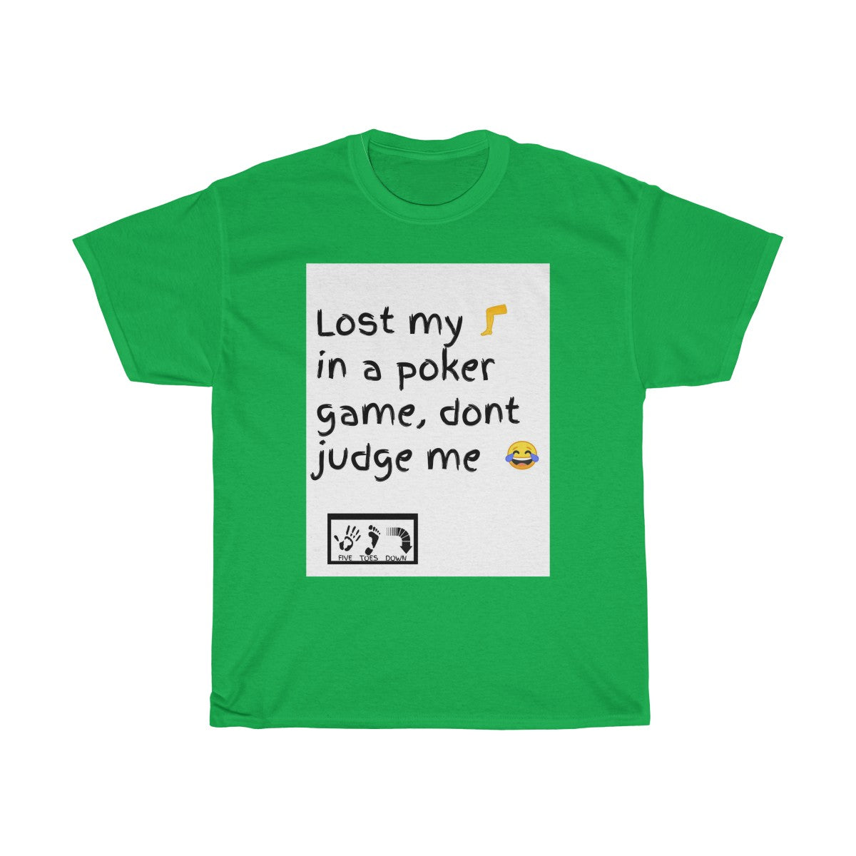 Five Toes Down Poker Game Unisex Tee