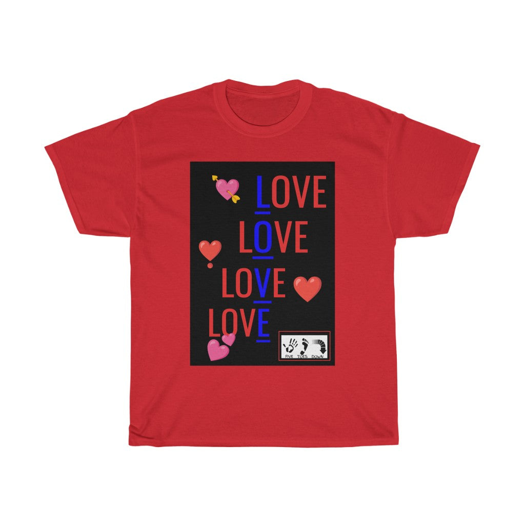 Five Toes Down Love Unisex Tee