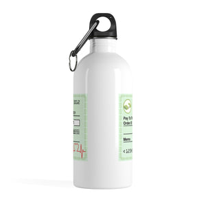 Five Toes Down New Wave Check Stainless Steel Water Bottle