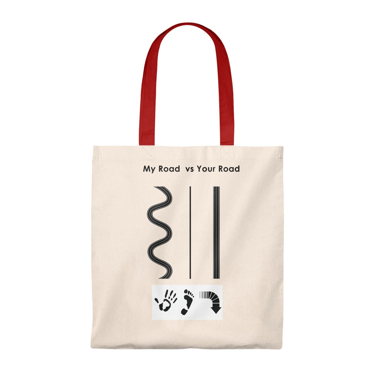 Five Toes Down My Road Tote Bag - Vintage