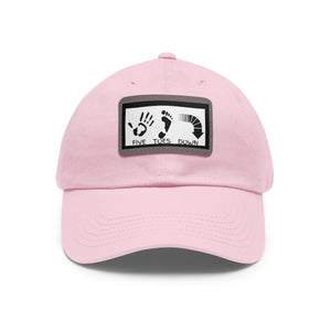 Five Toes Down Logo Hat with Leather Patch