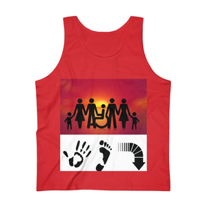 Five Toes Down Family Ultra Cotton Tank Top