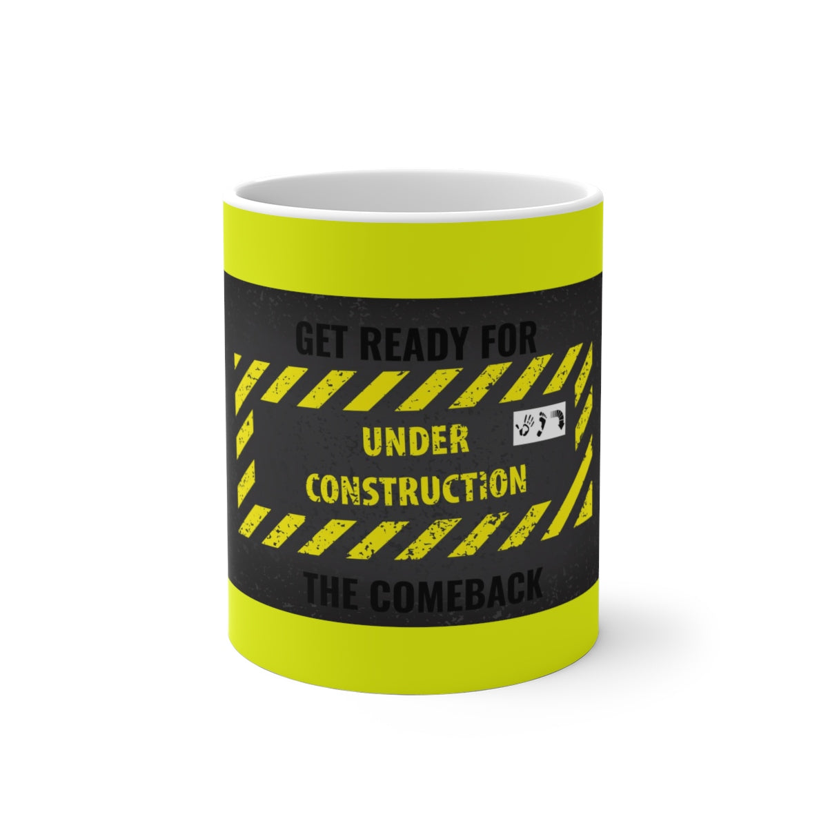 Five Toes Down Under Construction Color Changing Mug