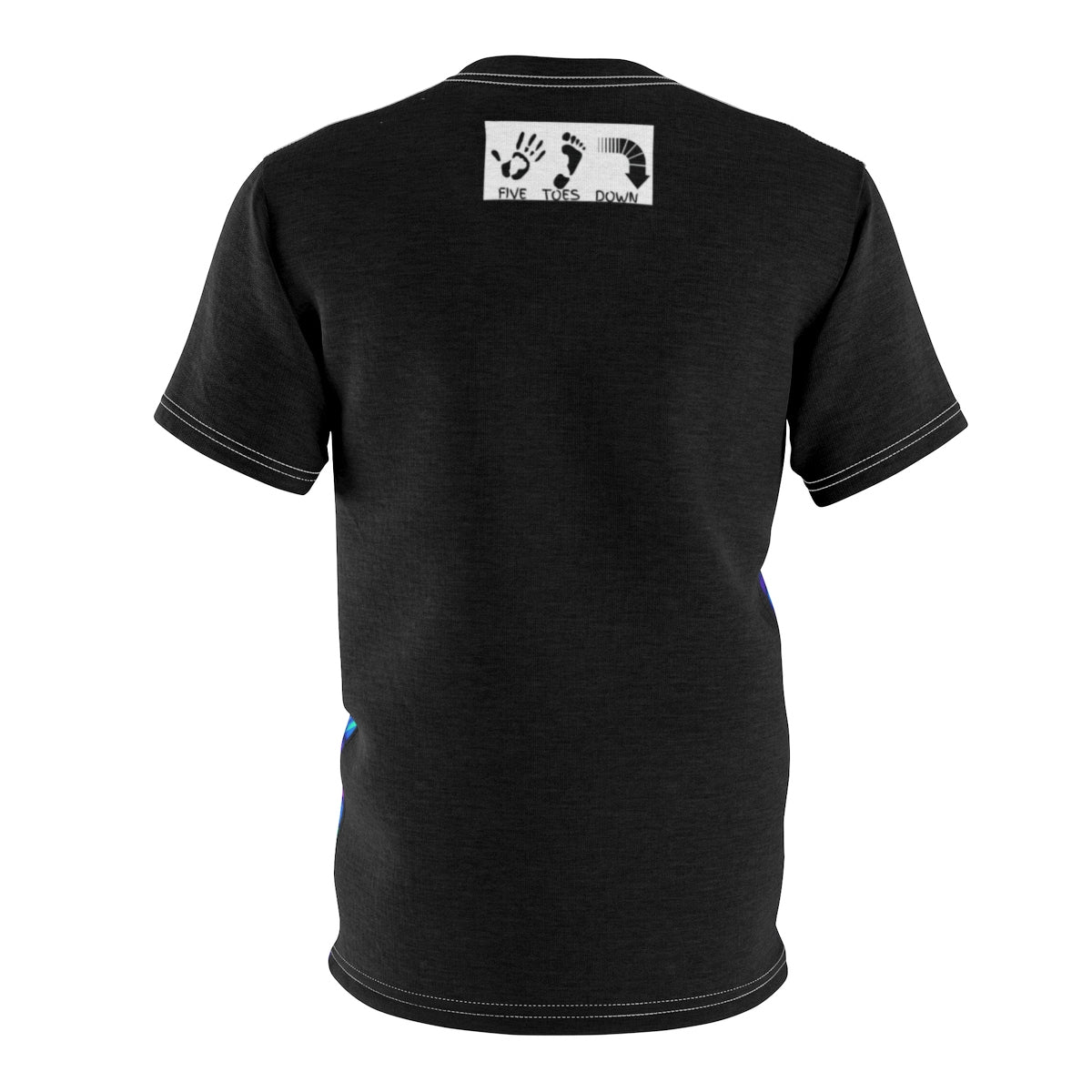 Five Toes Down Neon Ocean Unisex Cut & Sew Tee