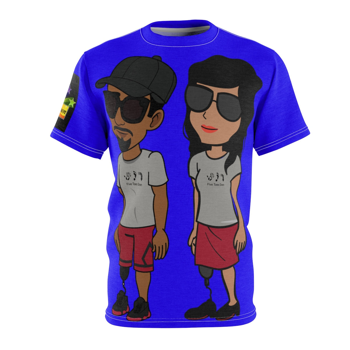 Five Toes Down Power Team Unisex Cut & Sew Tee