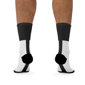 Five Toes Down Hashtag Socks Blk