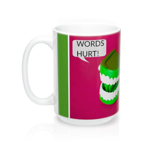 Five Toes Down Words Hurt Mugs