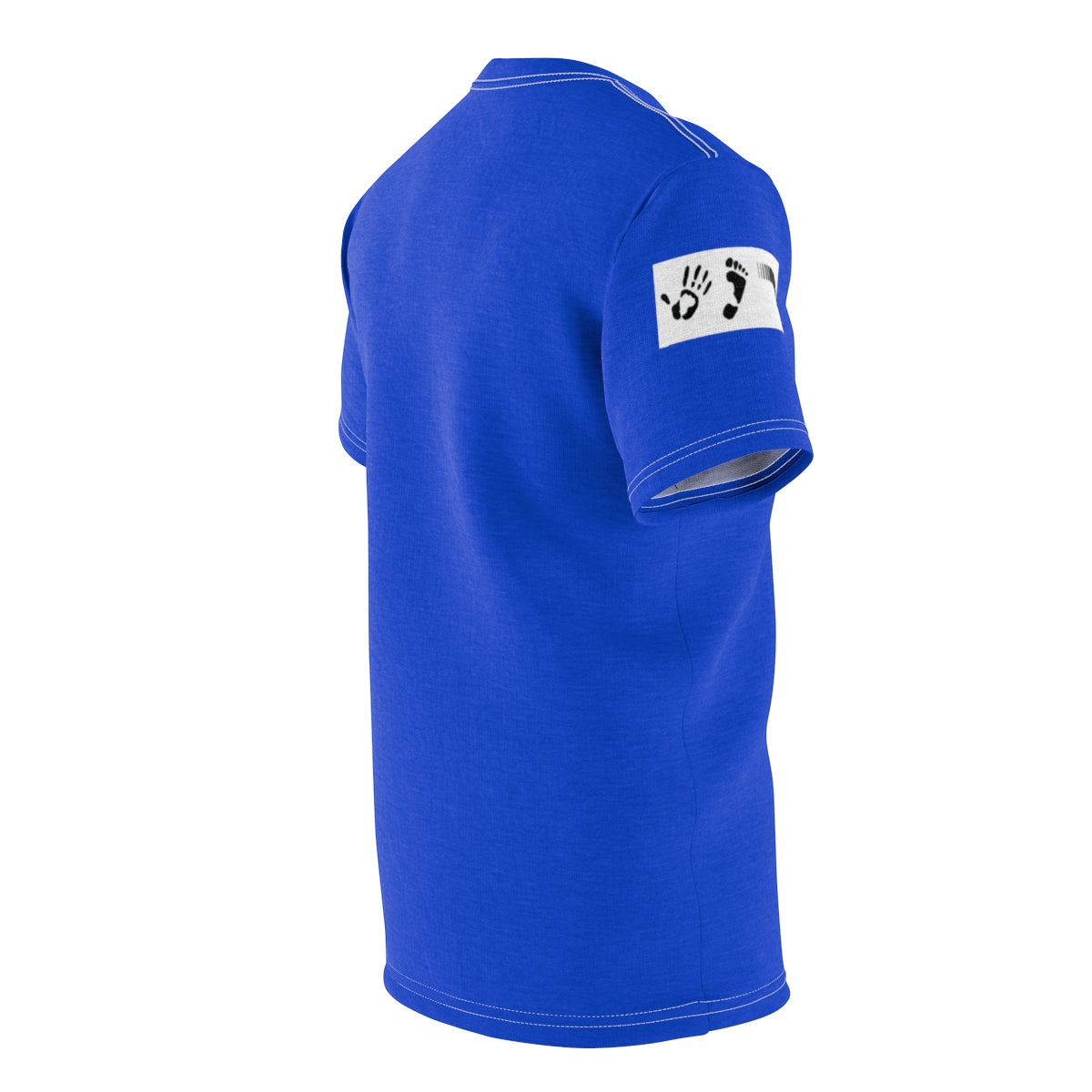 Five Toes Down Henry Unisex Cut & Sew Tee Blue