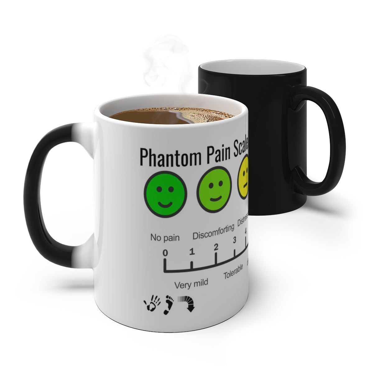 Five Toes Down Phantom Pain Color Changing Mug