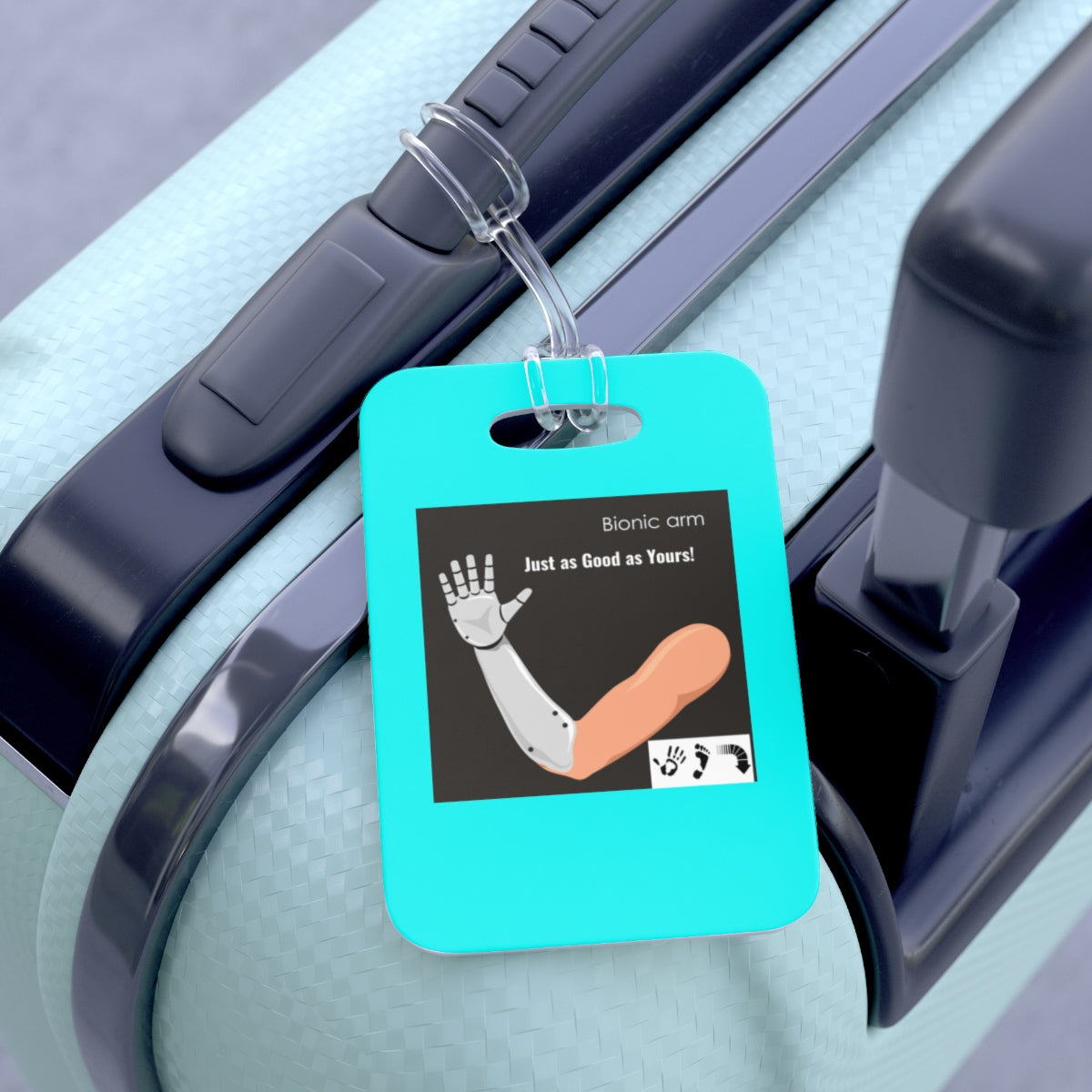Five Toes Down Arm Bag Tag