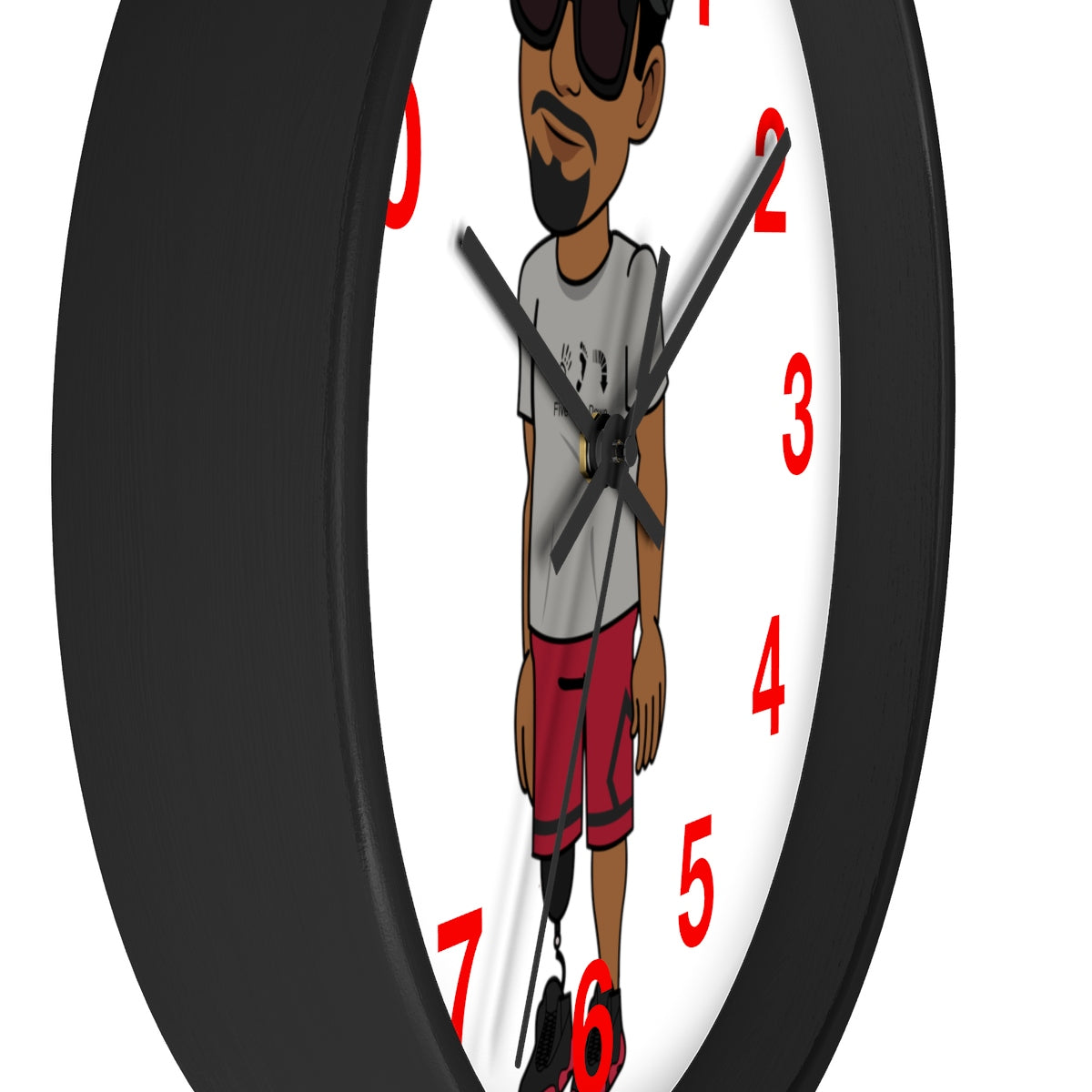Five Toes Down Henry Wall Clock