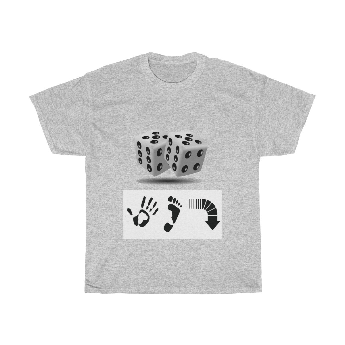 Five Toes Down Dice Unisex Tee