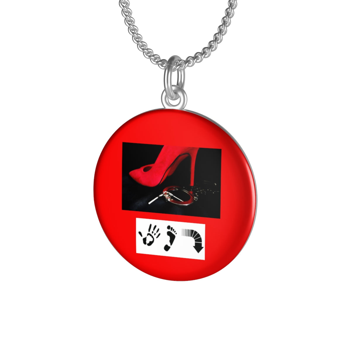 Five Toes Down Heel Single Loop Necklace