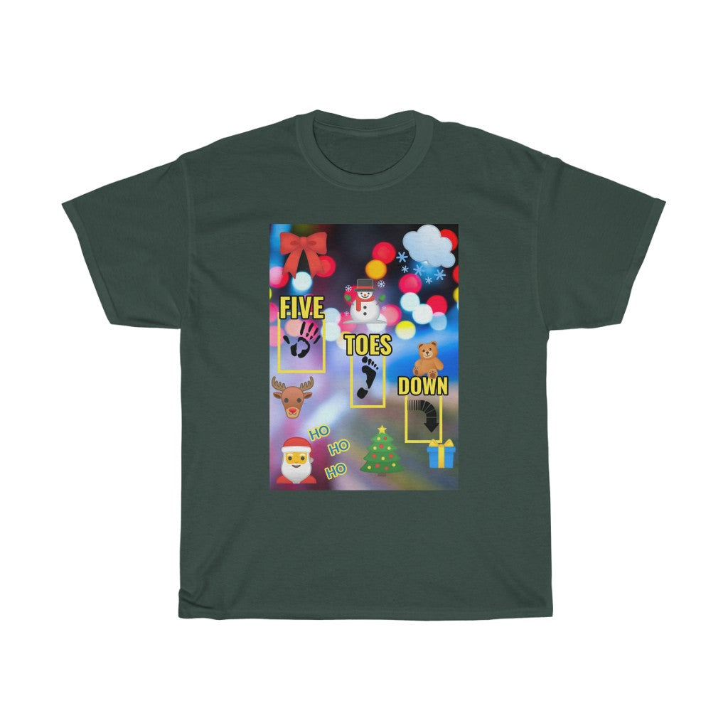 Five Toes Down Logo Christmas Unisex Tee